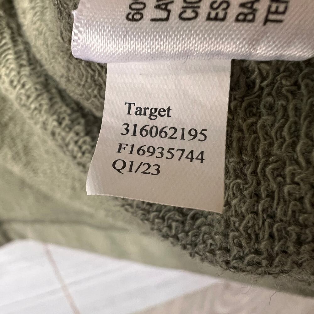 Knox Rose Jacket Womens Size XL Olive Green Drape Front Cotton Blend Pockets - Picture 14 of 16